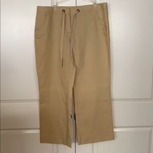 Tommy Hilfiger Linen Cotton Wide Leg Beach Pants